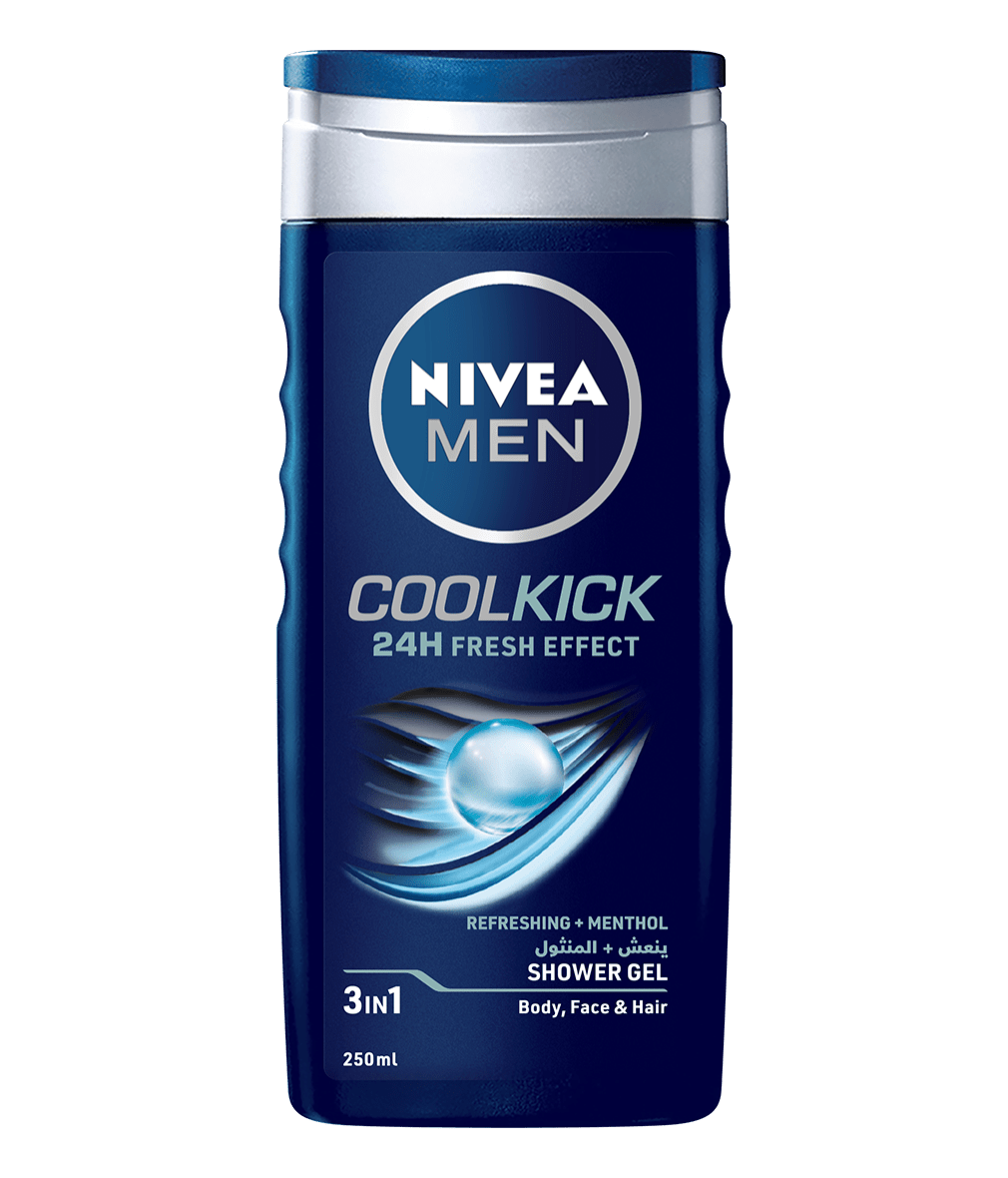 80702 Nivea Men Cool Kick shower gel 250ml clean packshot 