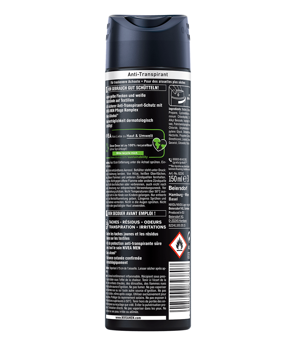 MEN Black & White Invisible Original Anti-Transpirant Spray_150ml
